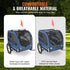 45kg Dog Bike Trailer Pet Bicycle Carrier Foldable Cart with Reflectors
