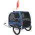 45kg Dog Bike Trailer Pet Bicycle Carrier Foldable Cart with Reflectors
