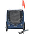 Dog Bike Trailer, Supports up to 45 kg, Pet Cart Bicycle Carrier, Easy Folding Frame with Quick Release Wheels, Universal Bicycle Coupler, Reflectors, Flag, Collapsible to Store, Blue/Black