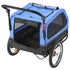 Dog Bike Trailer, Supports up to 40 kg, 2-in-1 Pet Stroller Cart Bicycle Carrier for Small & Large Dogs, Easy Folding Frame with Quick Release Wheel, Universal Bicycle Coupler, Internal Leash