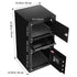 3.6 Cubic Feet Drop Safe, Large Capacity Front Drop Slot Safe Box with Digital Keypad, Heavy Duty 3 Tiers Cash Depository Box with Spare Keys for Cash, Bank Slip, Jewelry, Document, Bill, Black