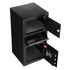 3.6 Cubic Feet Drop Safe, Large Capacity Front Drop Slot Safe Box with Digital Keypad, Heavy Duty 3 Tiers Cash Depository Box with Spare Keys for Cash, Bank Slip, Jewelry, Document, Bill, Black