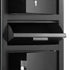 3.6 Cubic Feet Drop Safe, Large Capacity Front Drop Slot Safe Box with Digital Keypad, Heavy Duty 3 Tiers Cash Depository Box with Spare Keys for Cash, Bank Slip, Jewelry, Document, Bill, Black