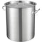 Stainless Steel Stockpot, 42 Quart Large Cooking Pots, Multipurpose Cookware Sauce Pot with Lid & Handle, Heavy Duty Commercial Grade Stock Pot, Sanding Treatment, for Large Groups Events Silver