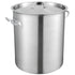 Stainless Steel Stockpot, 42 Quart Large Cooking Pots, Multipurpose Cookware Sauce Pot with Lid & Handle, Heavy Duty Commercial Grade Stock Pot, Sanding Treatment, for Large Groups Events Silver