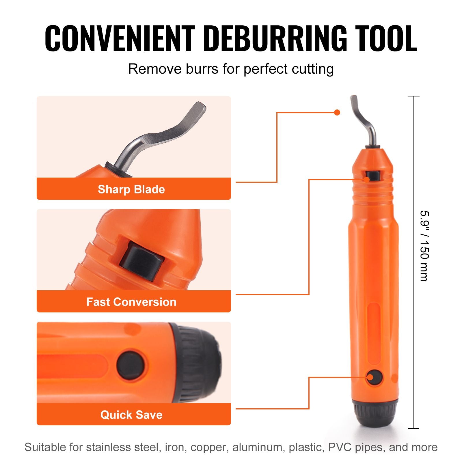 3PCS Pipe Cutter Set Copper Tube Cutter Mini Cutter & Deburring Tool