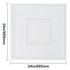 Ceiling Tiles 12-Pack 24 x 24 in PVC Easy Installation White Geometric