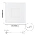 Ceiling Tiles 12-Pack 24 x 24 in PVC Easy Installation White Geometric