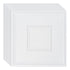 Ceiling Tiles 12-Pack 24 x 24 in PVC Easy Installation White Geometric