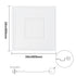 Ceiling Tiles 12-Pack 24 x 24 in PVC Easy Installation White Geometric