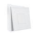 Ceiling Tiles 12-Pack 24 x 24 in PVC Easy Installation White Geometric