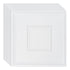 Ceiling Tiles 12-Pack 24 x 24 in PVC Easy Installation White Geometric