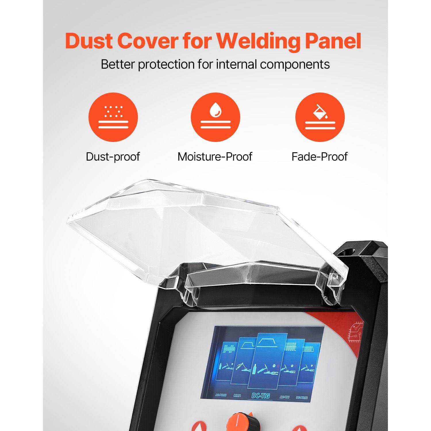 200A 6-in-1 AC/DC TIG Welder Aluminum Welding Machine with LED