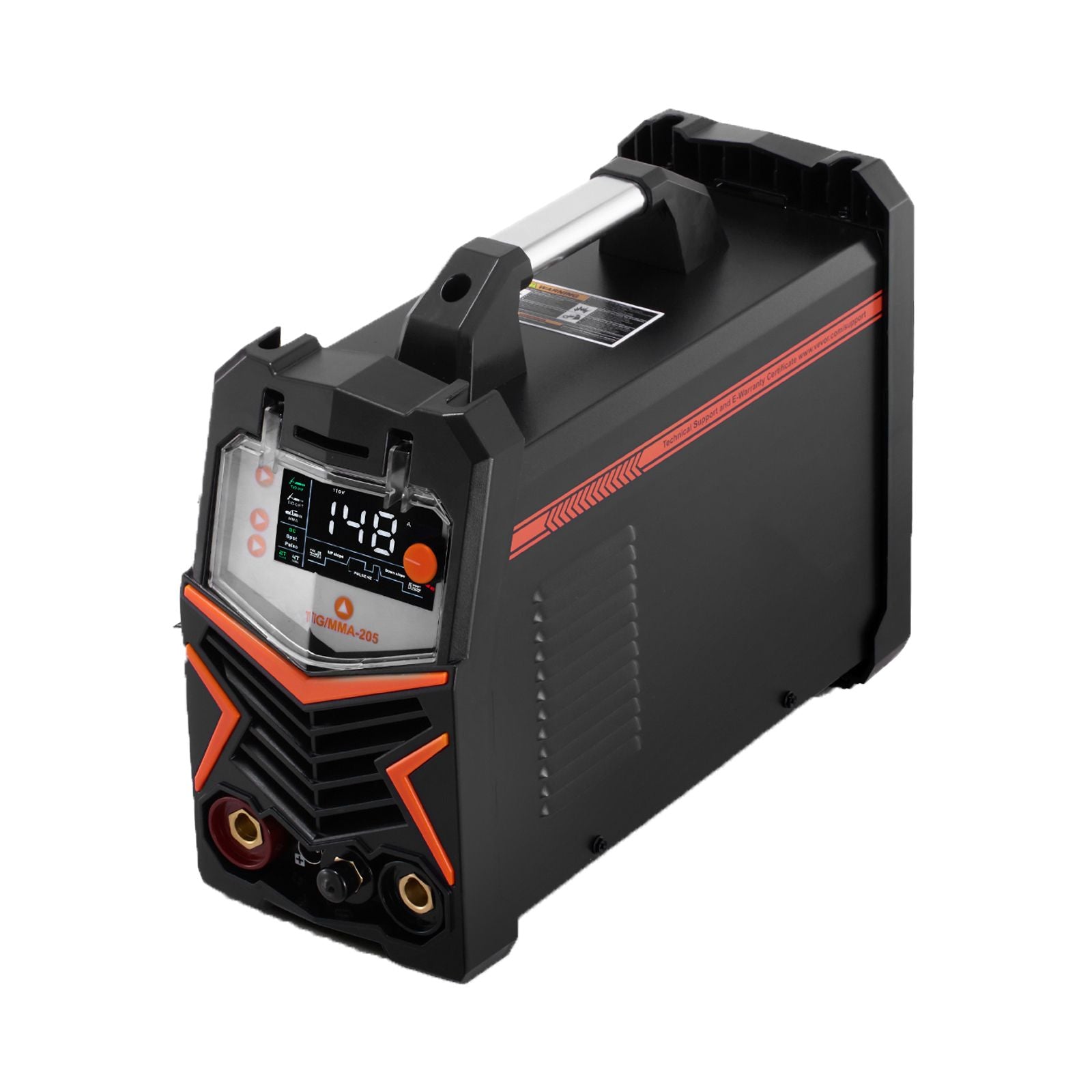 TIG Welder, 205A 3-In-1 Welding Machine (Large LED Display)- DC TIG/DC Pulse TIG/MMA(Stick), Electric Welder with IGBT Inverter High-Frequency Start