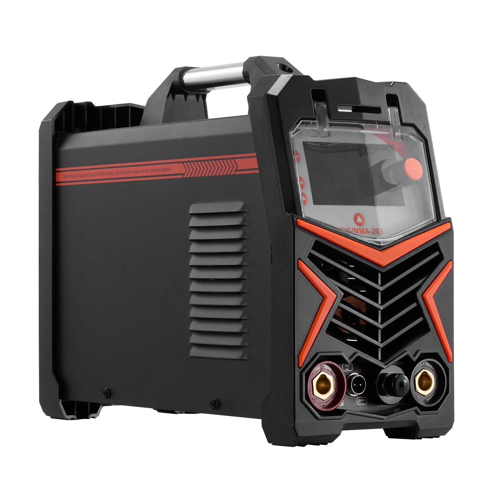 TIG Welder, 205A 3-In-1 Welding Machine (Large LED Display)- DC TIG/DC Pulse TIG/MMA(Stick), Electric Welder with IGBT Inverter High-Frequency Start