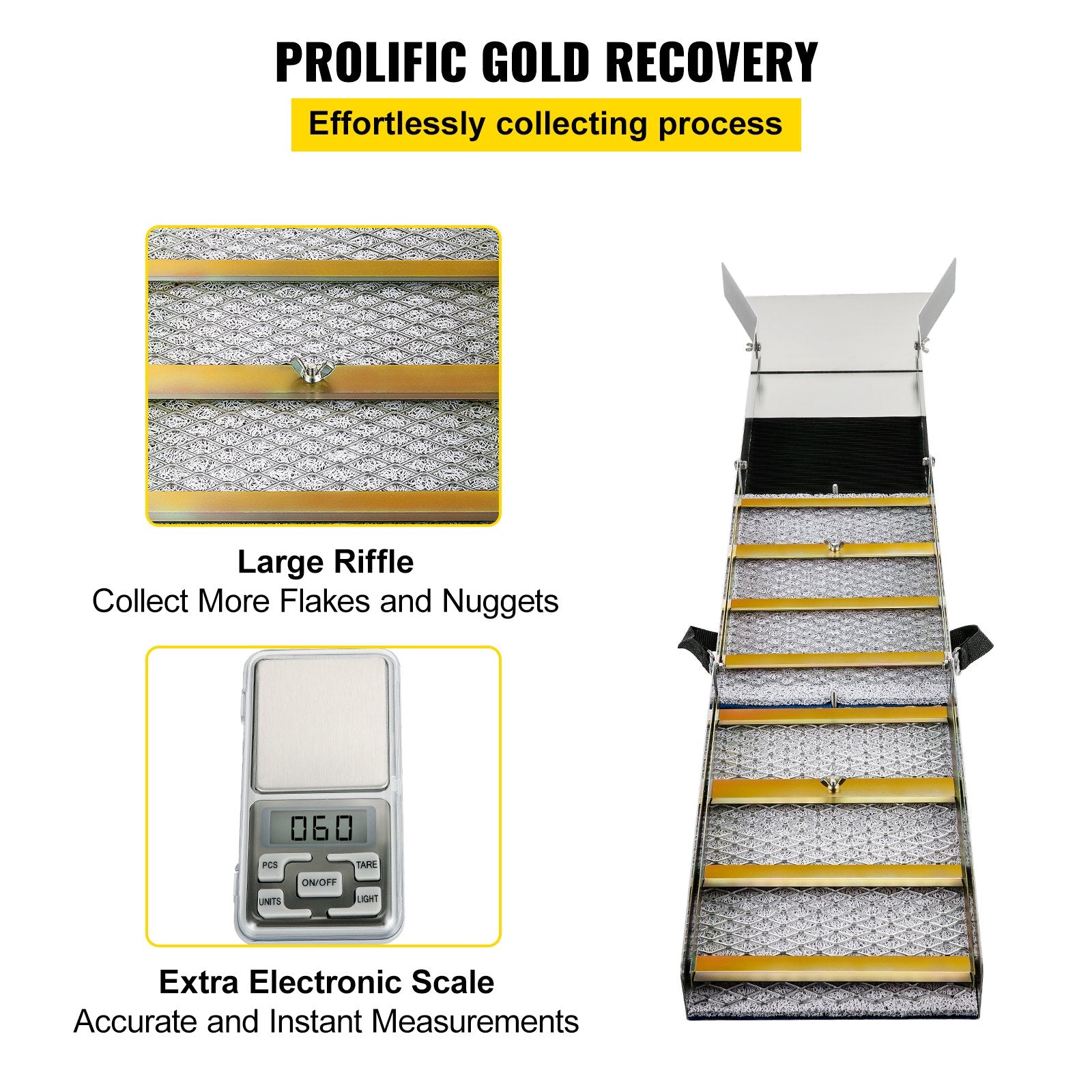 Folding Aluminum Alloy Sluice Box, Compact 50