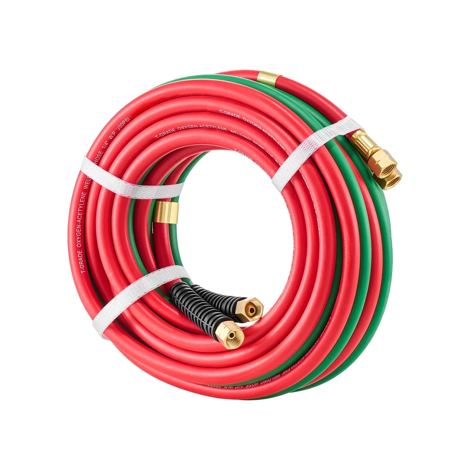 Oxygen Acetylene Hose, 1/4-Inch x 25FT Oxy Acetylene Hose with 9/16