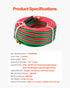 Oxygen Acetylene Hose 1/4-Inch x 50FT T Grade Hose 300PSI Max Working Pressure