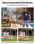 Foldable Charcoal Grill, 0.16 m² Portable Charcoal Barbecue Grill with Liftable Charcoal Tray & Side Tables, Brushed Stainless Steel BBQ Cooking Grills for Outdoor Camping Backyard Parties