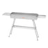 Foldable Charcoal Grill, 0.16 m² Portable Charcoal Barbecue Grill with Liftable Charcoal Tray & Side Tables, Brushed Stainless Steel BBQ Cooking Grills for Outdoor Camping Backyard Parties