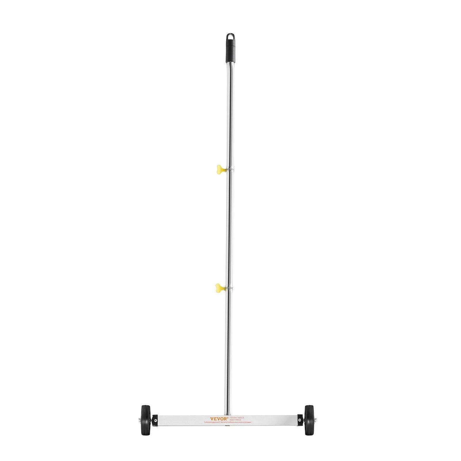 Magnetic Sweeper with Wheels, 43 cm, 4.5 kg Load Capacity, Lightweight Magnetic Pickup Sweeper with Adjustable Handle, Pick Up Nails and Screws, Easy Cleanup for Garages, Roofing Projects
