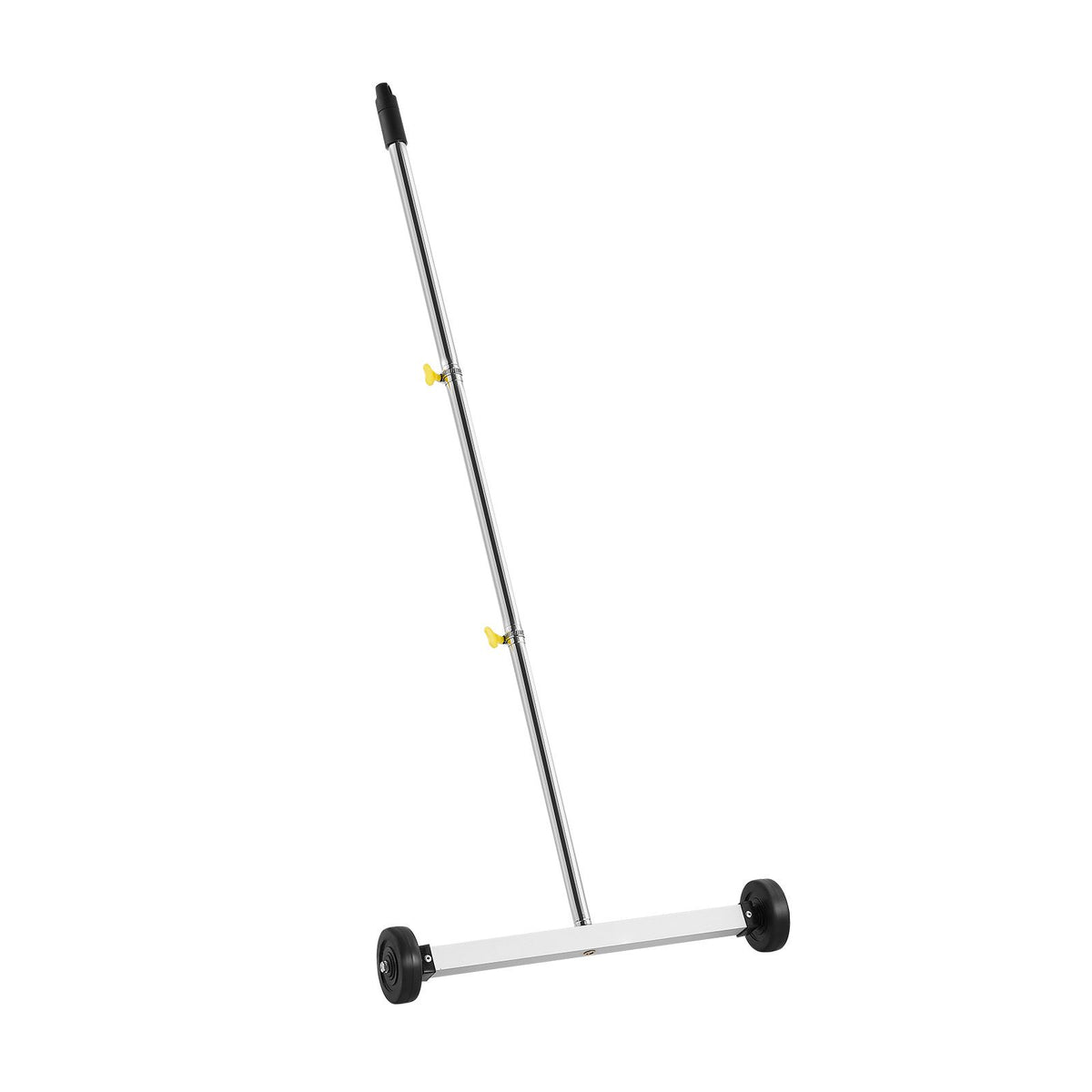 43cm Magnetic Sweeper with Wheels 4.5kg Capacity Adjustable Handle Nail Pickup