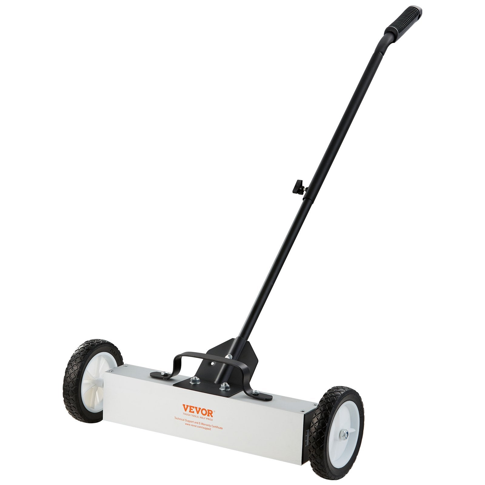 Rolling Magnetic Sweeper with Wheels, Push-Type Magnetic Pick Up Sweeper, Large Magnet Pickup Lawn Sweeper, 20.4kg Magnet with Telescoping Handle, Easy Cleanup of Workshop Garage Yard