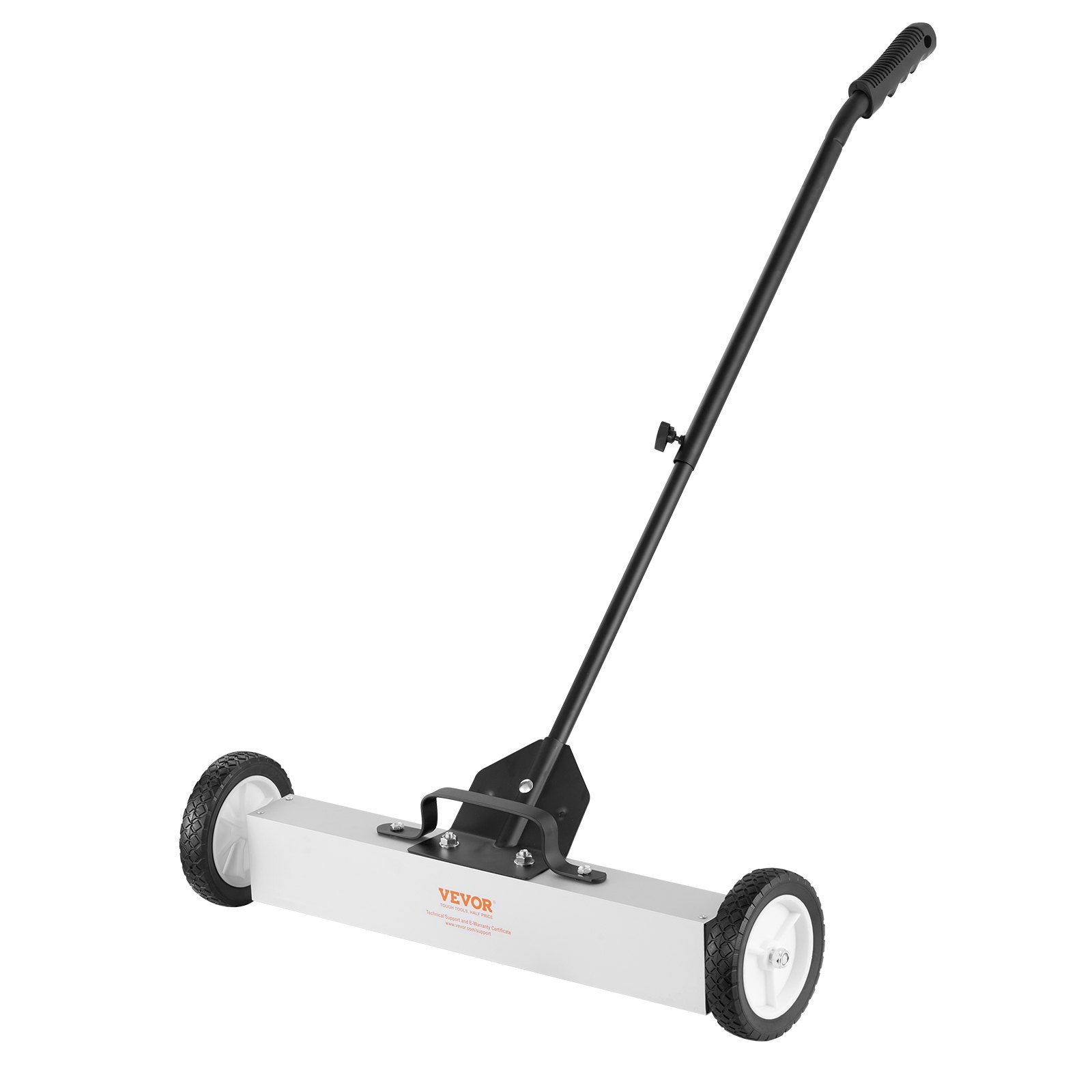 22.6 kg Rolling Magnetic Sweeper with Wheels, Push-Type Magnetic Pick Up Sweeper, Large Magnet Pickup Lawn Sweeper with Telescoping Handle, Easy Cleanup of Workshop Garage Yard