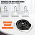 VEVOR Glass Rinser 10-Hole 360 Rotating Stainless Steel Washer ABS Cup Holder