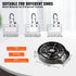 VEVOR Glass Rinser 10-Hole Rotating Stainless Steel Washer ABS Cup Holder