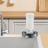 VEVOR Glass Rinser 10-Hole Rotating Stainless Steel Washer ABS Cup Holder
