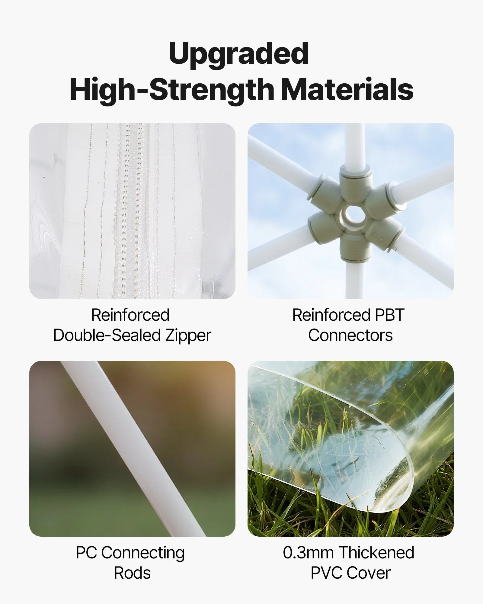 Garden Dome Tent, 3.6 x 2.2 m Outdoor Clear Bubble Tent for 4-7 Person, Weatherproof Geodesic Dome Greenhouse with Window, PVC Igloo Tents for Backyard Patios Camping Party Wedding