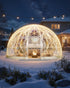 Garden Dome Tent, 3.6 x 2.2 m Outdoor Clear Bubble Tent for 4-7 Person, Weatherproof Geodesic Dome Greenhouse with Window, PVC Igloo Tents for Backyard Patios Camping Party Wedding