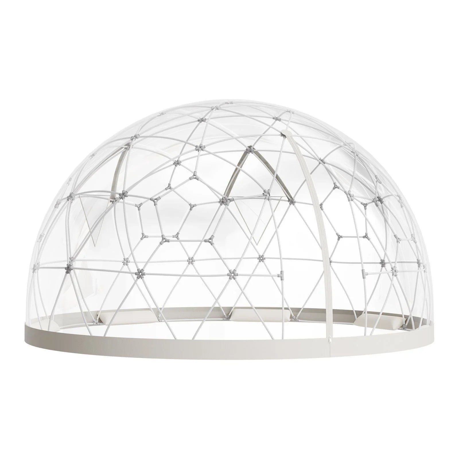 Garden Dome Tent, 3.6 x 2.2 m Outdoor Clear Bubble Tent for 4-7 Person, Weatherproof Geodesic Dome Greenhouse with Window, PVC Igloo Tents for Backyard Patios Camping Party Wedding
