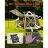 Pop up Gazebo Screen Tent, 3.6x3.6 m, 13-Sided Spherical Camping Canopy Tent with Removable Top & Carry Bag, Quick-Set & Bite-Proof, Screen House Sun Shelter for 8-10 Persons, Beige