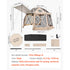 Pop up Gazebo Screen Tent, 3.6x3.6 m, 13-Sided Spherical Camping Canopy Tent with Removable Top & Carry Bag, Quick-Set & Bite-Proof, Screen House Sun Shelter for 8-10 Persons, Beige