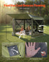 Pop up Gazebo Screen Tent, 3x3 m Large 6-Sided Camping Canopy Tent with Removable Top & Carry Bag, Quick-Set & Bite-Proof, Screen House Sun Shelter for 6-8 Persons Backyard Patio, Green