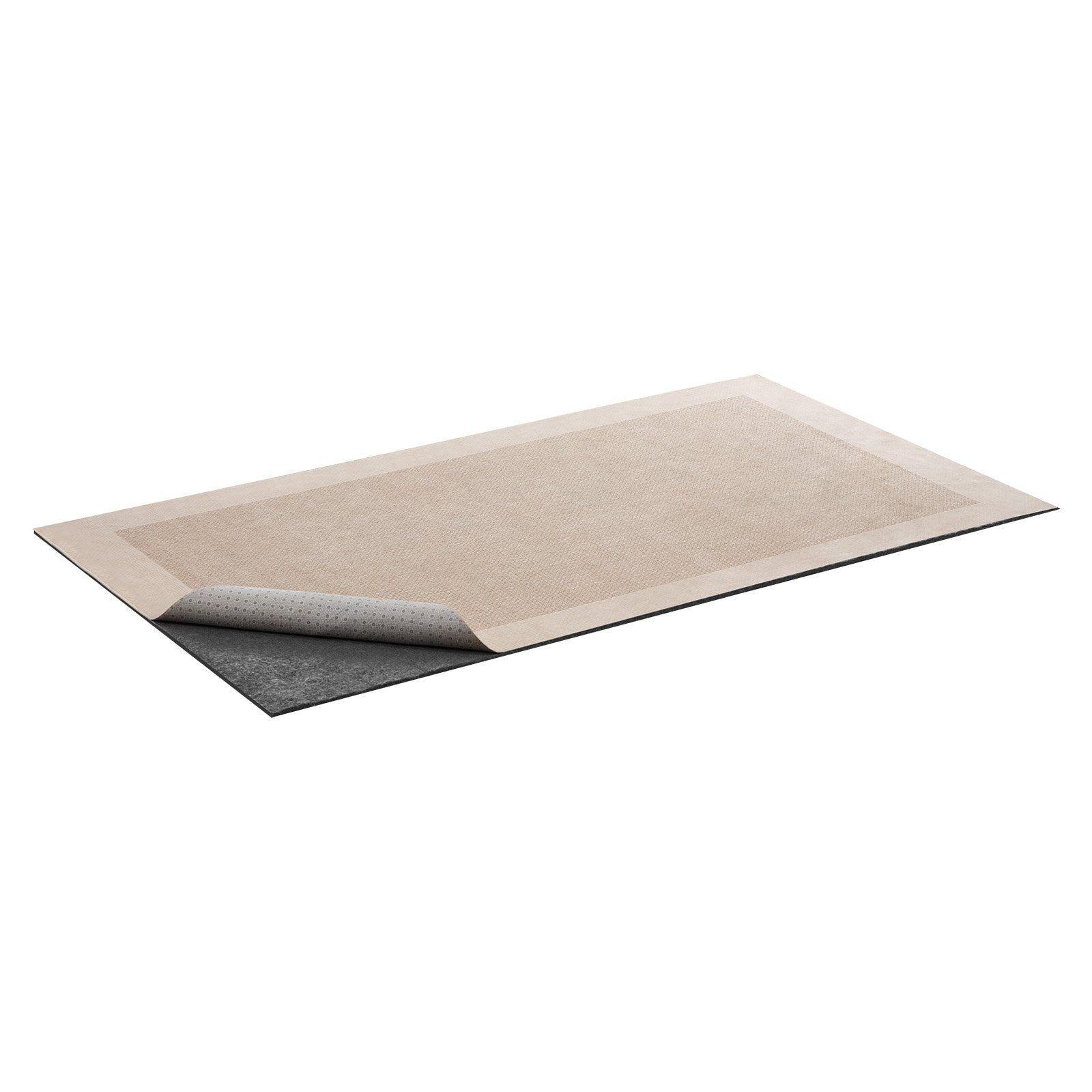 Rug Pad 0.91 x 1.52 m, Non-slip Carpet Area Pad, Rug Mat Padding with Dual Surface Felt Cushion & Rubber Gripper, Hardwood Floor Protection for All Floors, Finishes, Keeps Carpets in Place