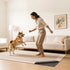 Rug Pad 2.74 x 3.66 m, Non-slip Carpet Area Pad, Rug Mat Padding with Dual Surface Felt Cushion & Rubber Gripper, Hardwood Floor Protection for All Floors, Finishes, Keeps Carpets in Place