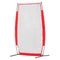 I Screen Baseball for Batting Cage, 7x4 ft Baseball & Softball Safety Screen, Body Protector Portable Batting Screen with Carry Bag & Ground Stakes, Baseball Pitching Net for Pitchers Protection