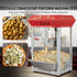 850W Countertop Popcorn Machine, 8oz Kettle 48 Cup Commercial Popcorn Maker, Red