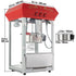 850W Countertop Popcorn Machine, 8oz Kettle 48 Cup Commercial Popcorn Maker, Red