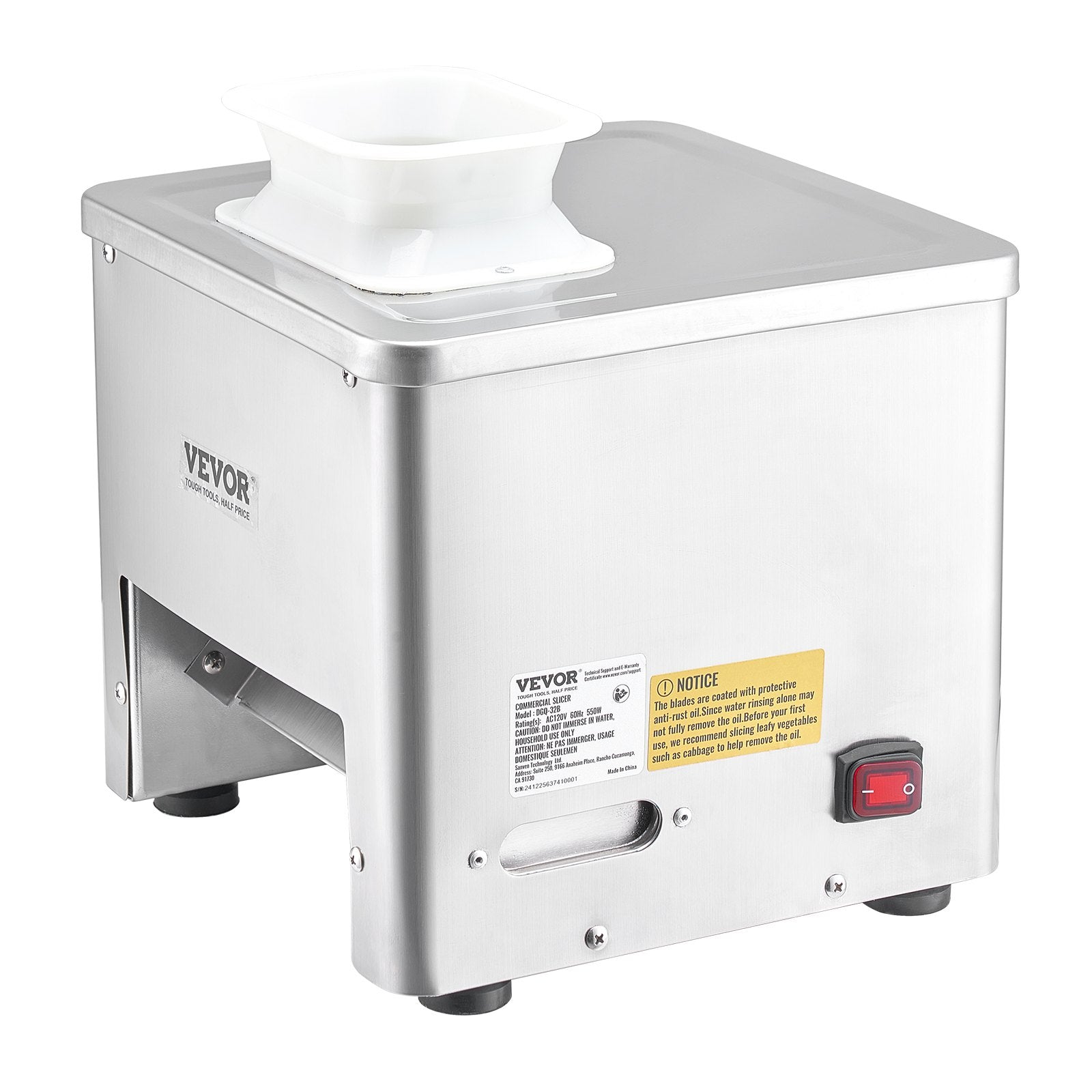 Electric Meat Cutter Machine 550W Commercial Meat Slicer Cutting Machine