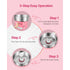 Electric Cotton Candy Machine, 1000W Commercial Candy Floss Maker with 52cm Stainless Steel Bowl, Sugar Scoop, and Drawer, Easy Home Use, Perfect for Kids Birthday, Family Party, Pink
