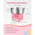 Electric Cotton Candy Machine, 1000W Commercial Candy Floss Maker with 52cm Stainless Steel Bowl, Sugar Scoop, and Drawer, Easy Home Use, Perfect for Kids Birthday, Family Party, Pink