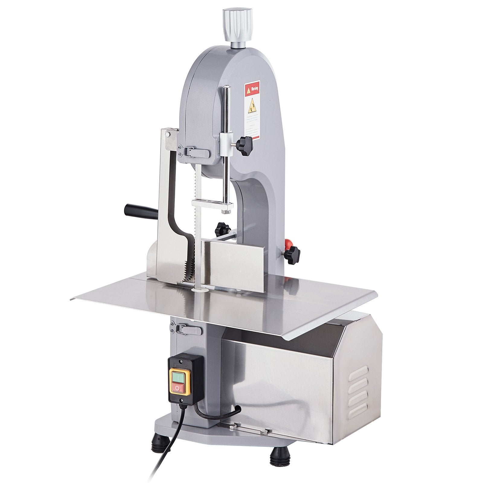 Commercial Electric Meat Bandsaw, 1500W Stainless Steel Countertop Bone Sawing Machine, Workbeach 19.3