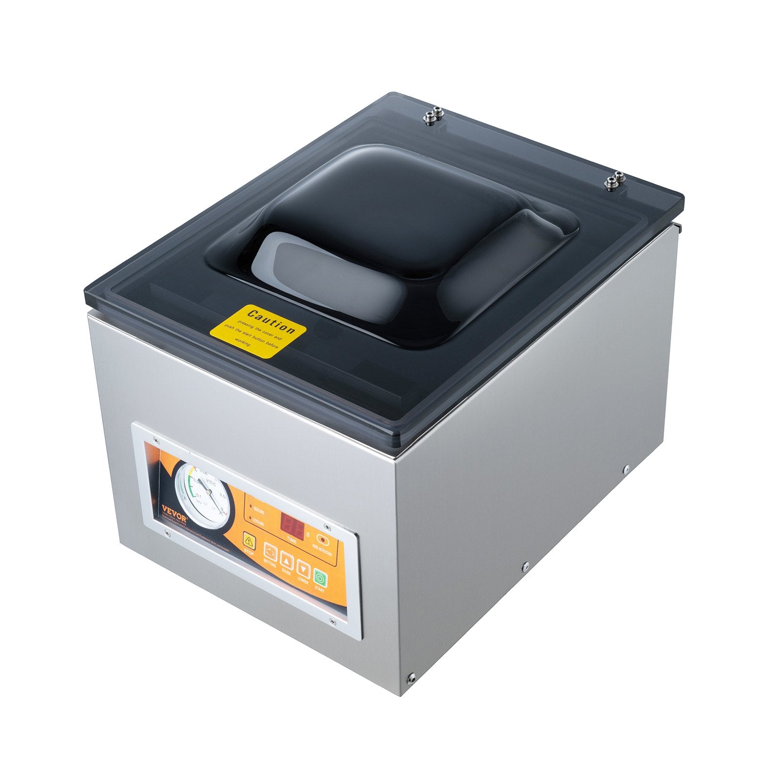 Chamber Vacuum Sealer, 260W Sealing Power, Vacuum Packing Machine for Wet Foods, Meats, Marinades and More, Compact Size with 260 mm Sealing Length, Applied in Home Kitchen and Commercial Use