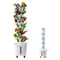 Hydroponic Growing System, 50 Pods Vertical 10 Tiers Hydroponic Tower, Rolling Hydronic Garden with Water Pump & Wheels, Indoor Plants Germination Kit for Herbs Fruits & Vegetables