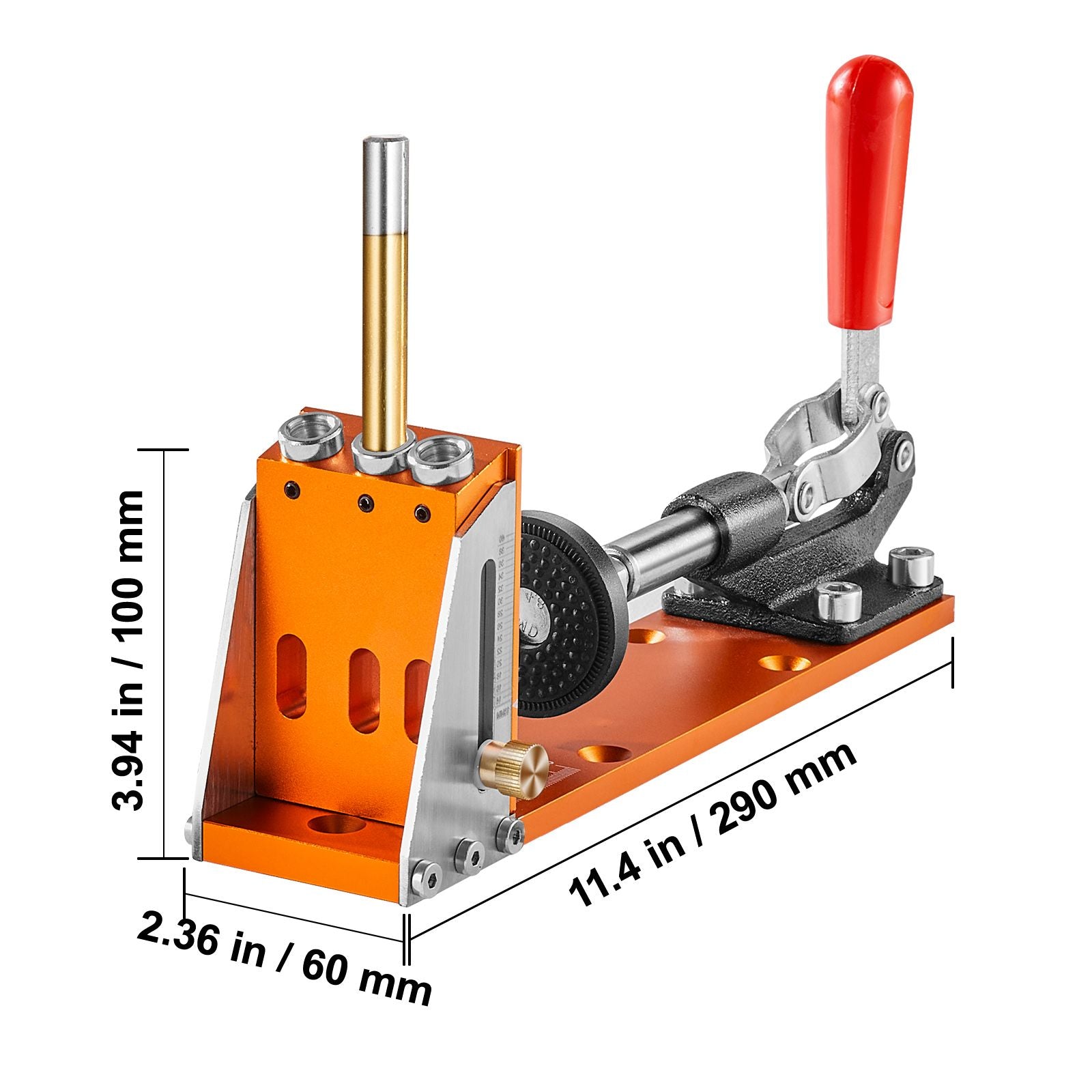 30PCS Pocket Hole Jig Kit Adjustable Wood Joinery Drill Guide Set