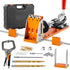Pocket Hole Jig Kit, 34 Pcs Pocket Hole Jig System with C-clamp, Fixture, Step Drills, Wrenches, Drill Stop Rings, Square Drive Bits, Toolbox, for DIY Carpentry Projects, Adjustable